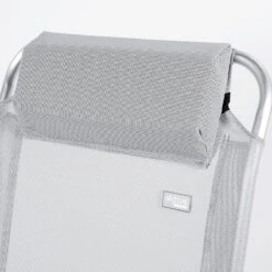 AKTIVE - Chaise Pliante Haute Avec Dossier Haut Réglable 5 Positions, Gris -Camping Série Magasin aktive chaise pliante haute avec dossier haut reglable 5 positions gris 4