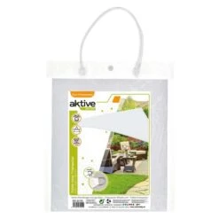 Aktive Garden Store D'ombrage Triangulaire Blanc -Camping Série Magasin aktive garden store dombrage triangulaire blanc 3