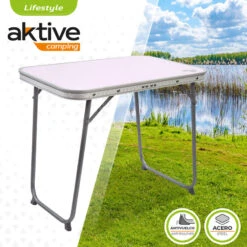 Camping Série Magasin -Camping Série Magasin aktive table pliante avec poignee de transport table de camping 60x40x50 cm 1