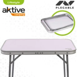 AKTIVE - Table Pliante Avec Poignée De Transport. Table De Camping 60x40x50 Cm -Camping Série Magasin aktive table pliante avec poignee de transport table de camping 60x40x50 cm 2