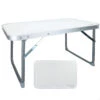 AKTIVE - Table Pliante . Table Basse Blanche En Aluminium - 40x60x40 Cm