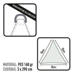 Auvent Triangulaire En Polyester Aktive Garden Coloris Blanc -Camping Série Magasin auvent triangulaire en polyester aktive garden coloris blanc 2