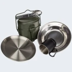 Batterie De Cuisine De Camping, Assiette Plate & Creuse, Couverts Et Tasse Set -Camping Série Magasin batterie de cuisine de camping assiette plate and creuse couverts et tasse set 2
