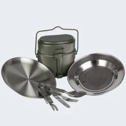 Batterie De Cuisine De Camping, Assiette Plate & Creuse Et Couverts Set -Camping Série Magasin batterie de cuisine de camping assiette plate and creuse et couverts set 2