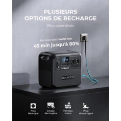 BLUETTI Générateur Électrique Solaire AC180 Avec Panneau Solaire PV200 -Camping Série Magasin bluetti generateur electrique solaire ac180 avec panneau solaire pv200 3