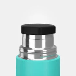 Quechua Bouteille Isotherme Inox 0,4L Avec Gobelet Pour La Randonnée - Turquoise -Camping Série Magasin bouteille isotherme inox 04l avec gobelet pour la randonnee turquoise 4