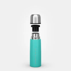 Quechua Bouteille Isotherme Inox 0,4L Avec Gobelet Pour La Randonnée - Turquoise -Camping Série Magasin bouteille isotherme inox 04l avec gobelet pour la randonnee turquoise 7