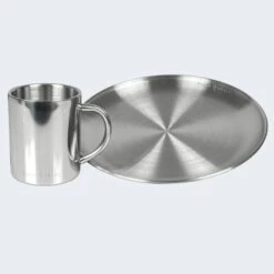Camping Assiette Plate Et Tasse Isotherme Set | Acier Inoxydable -Camping Série Magasin camping assiette plate et tasse isotherme set acier inoxydable 2