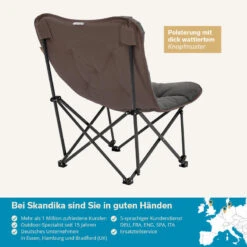 Chaise De Camping Pliante - Mala - Sac De Transport - Rembourrée - Max. 135 Kg -Camping Série Magasin chaise de camping pliante mala sac de transport rembourree max 135 kg 5