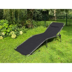 Chaise Longue Torget - Transat - Bain De Soleil 190x60x30 Cm - 150 Kg - Pliable -Camping Série Magasin chaise longue torget transat bain de soleil 190x60x30 cm 150 kg pliable 4