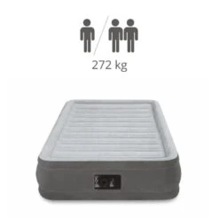 Intex Comfort-Plush 'Queen' - Lit Gonflable - 203x152x33cm - Compris Les Accessoires -Camping Série Magasin comfort plush queen lit gonflable 203x152x33cm compris les accessoires 2