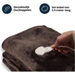 Couverture Électrique Luvego Avec Polaire/Sherpa - Brun Foncé 11 Couverture Électrique Luvego Avec Polaire/Sherpa - Brun Foncé -Camping Série Magasin couverture electrique luvego avec polairesherpa brun fonce 4