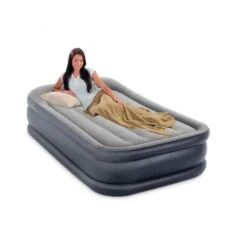 Intex Deluxe Pillow Rest Raised Twin - Lit Gonflable - 191x99x42cm - Avec Accessoires -Camping Série Magasin deluxe pillow rest raised twin lit gonflable 191x99x42cm avec accessoires 2