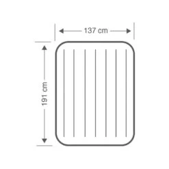 Intex Downy Full Airbed - Lit Gonflable - 191x137x25cm - Avec Accessoires -Camping Série Magasin downy full airbed lit gonflable 191x137x25cm avec accessoires 3