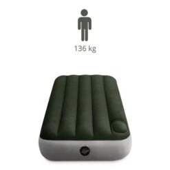 Intex Downy Jr. Twin Airbed - Lit Gonflable - 191x76x25cm - Avec Accessoires -Camping Série Magasin downy jr twin airbed lit gonflable 191x76x25cm avec accessoires 2