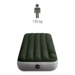 Intex Downy Twin Airbed With Foot BIP - Lit Gonflable - 191x99x25cm - Avec Accessoires -Camping Série Magasin downy twin airbed with foot bip lit gonflable 191x99x25cm avec accessoires 2