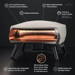 Four à Pizza WITT ETNA Modèle Rotante - Gris FR 12 Four à Pizza WITT ETNA Modèle Rotante - Gris FR -Camping Série Magasin four a pizza witt etna modele rotante gris fr 5