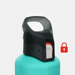 Quechua Gourde Alu 1L Avec Bouchon à Ouverture Rapide Pour La Randonnée - Vert -Camping Série Magasin gourde alu 1l avec bouchon a ouverture rapide pour la randonnee vert 3