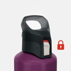 Quechua Gourde Alu 1L Avec Bouchon à Ouverture Rapide Pour La Randonnée - Violet -Camping Série Magasin gourde alu 1l avec bouchon a ouverture rapide pour la randonnee violet 3