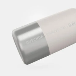 Quechua Gourde Inox 0,6L Avec Bouchon à Vis Pour La Randonnée - Blanc -Camping Série Magasin gourde inox 06l avec bouchon a vis pour la randonnee blanc 2