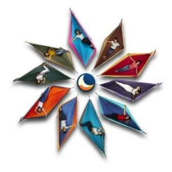 TICKET TO THE MOON Hamac King SizeAqua / Gris Foncé -Camping Série Magasin hamac king sizeaqua gris fonce 2