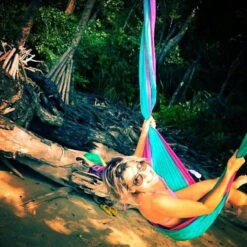 TICKET TO THE MOON Hamac TTTM Original Bleu Aqua / Rose -Camping Série Magasin hamac tttm original bleu aqua rose 2