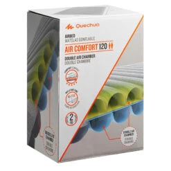 Quechua MATELAS DE CAMPING GONFLABLE AIR CONFORT | 2 PERSONNES - LARGEUR 120 CM -Camping Série Magasin matelas de camping gonflable air confort 2 personnes largeur 120 cm 2
