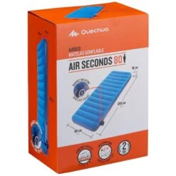 Quechua MATELAS GONFLABLE DE CAMPING - AIR SECONDS 80 CM - 1 PERSONNE -Camping Série Magasin matelas gonflable de camping air seconds 80 cm 1 personne 3