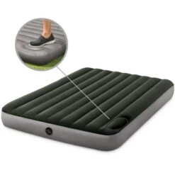 Matelas Gonflable - Intex Downy -2 Personnes - 152x203x25 Cm (BxLxH) -Camping Série Magasin matelas gonflable intex downy 2 personnes 152x203x25 cm bxlxh 4