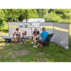 Paravent De Camping Bora - Brise-Vue - 4,5 X 1,4 M - Résistant Au Vent - Gris -Camping Série Magasin paravent de camping bora brise vue 45 x 14 m resistant au vent gris 2