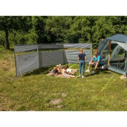 Paravent De Camping Bora - Brise-Vue - 6,0 X 1,4 M - Résistant Au Vent - Gris -Camping Série Magasin paravent de camping bora brise vue 60 x 14 m resistant au vent gris 2