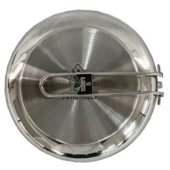Pathfinder Poêle à Frire Pliable En Acier Inoxydable Avec Couvercle -Camping Série Magasin pathfinder poele a frire pliable en acier inoxydable avec couvercle 4