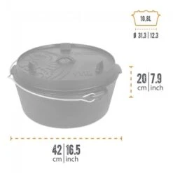 Petromax Dutch Oven FT12-12QT - Sans Pieds 7 Petromax Dutch Oven FT12-12QT - Sans Pieds -Camping Série Magasin petromax dutch oven ft12 12qt sans pieds 2