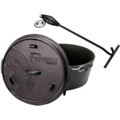 Petromax Dutch Oven FT6-6QT (avec Pieds) Et Levier De Couvercle -Camping Série Magasin petromax dutch oven ft6 6qt avec pieds et levier de couvercle 5