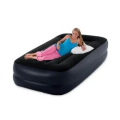 Intex Pillow Rest Raised Twin - Lit Gonflable - 191x99x42cm - Compris Les Accessoires -Camping Série Magasin pillow rest raised twin lit gonflable 191x99x42cm compris les accessoires 2