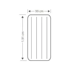 Intex Prestige Downy Jr. Twin Airbed - Lit Gonflable - 191x99x25cm - Avec Accessoires -Camping Série Magasin prestige downy jr twin airbed lit gonflable 191x99x25cm avec accessoires 3