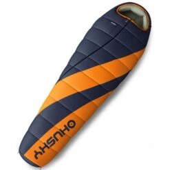 Husky Sac De Couchage Momie Enjoy 2023 -25°C 220 Cm - Gris - Orange - Adultes