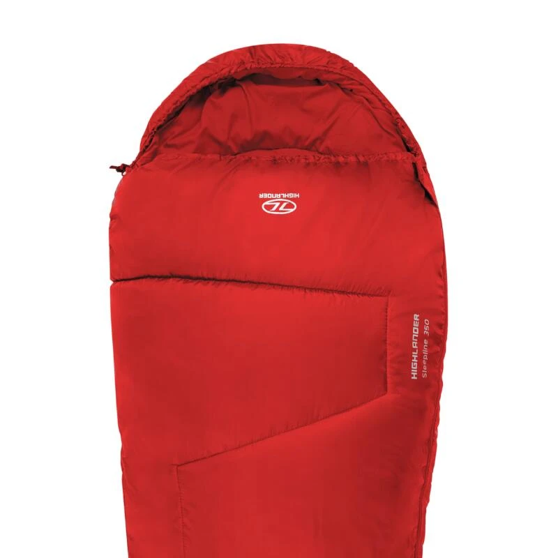 HIGHLANDER Sac De Couchage Sleepline 350 Momie 4°C Rouge 5 HIGHLANDER Sac De Couchage Sleepline 350 Momie 4°C Rouge – Image 5