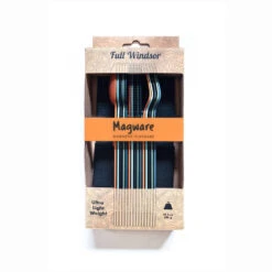 SET COMPLET DE 5 JEUX DE 3 COUVERTS MAGNÉTIQUES CAMPING EN ALUMINUM DUR - ÉTUI -Camping Série Magasin set complet de 5 jeux de 3 couverts magnetiques camping en aluminum dur etui 3