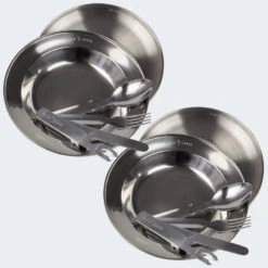 Set Couverts De Camping Et Assiette Creuse & Plate | 2 Personnes -Camping Série Magasin set couverts de camping et assiette creuse and plate 2 personnes 2