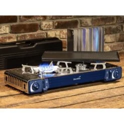 Set Réchaud à Gaz 2 Feux - Skandika Brann - Camping - Allumage Piezo - Mallette -Camping Série Magasin set rechaud a gaz 2 feux skandika brann camping allumage piezo mallette 5