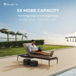 Station Électrique Portable BLUETTI AC60+B80+PV200,IP65 Générateur Solaire -Camping Série Magasin station electrique portable bluetti ac60b80pv200ip65 generateur solaire 4