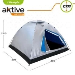 Tente 4 Hommes 205x205x130 Cm Aktive 6 Tente 4 Hommes 205x205x130 Cm Aktive -Camping Série Magasin tente 4 hommes 205x205x130 cm aktive 2