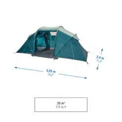 Quechua Tente à Arceaux De Camping - Arpenaz 4.2 - 4 Personnes - 2 Chambres -Camping Série Magasin tente a arceaux de camping arpenaz 42 4 personnes 2 chambres 3