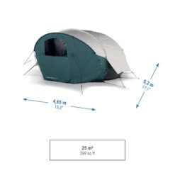 Quechua Tente Bulle De Camping - AirSeconds Skyview Polycoton - 2 Personnes - 1 Chambre -Camping Série Magasin tente bulle de camping airseconds skyview polycoton 2 personnes 1 chambre 3