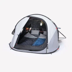 Quechua Tente De Camping - 2 SECONDS - 2 Places - Fresh & Black -Camping Série Magasin tente de camping 2 seconds 2 places fresh and black 3