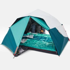 Quechua Tente De Camping - 2 Seconds EASY - 3 Places - Fresh & Black -Camping Série Magasin tente de camping 2 seconds easy 3 places fresh and black 3