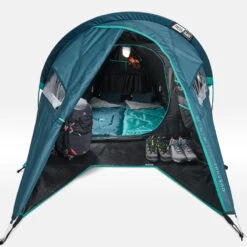 Quechua Tente De Camping - MH100 XL - 2 Places - Fresh & Black -Camping Série Magasin tente de camping mh100 xl 2 places fresh and black 4