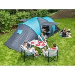 Camping Série Magasin -Camping Série Magasin tente dome familiale hammerfest 6 protect sol cousu 6 personnes 2 cabines 1