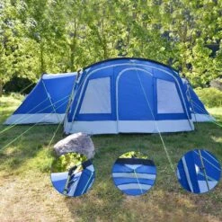 Tente Familiale Dôme Nimbus 12 - Camping - 12 Personnes - 3 Cabines -Camping Série Magasin tente familiale dome nimbus 12 camping 12 personnes 3 cabines 5